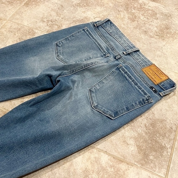 Lucky Brand Ava Ankle Mid Rise Skinny Jeans Light Wash Size 0 Stretch Pockets - Picture 3 of 11